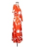 Julia Jordan 100% Polyester Orange Casual Dress Size 4 - photo 4