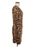 Aqua Animal Print Brown Casual Dress Size M - photo 4