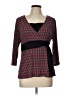 Briggs New York Red 3/4 Sleeve Top Size Lg Petite - photo 1