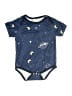 Unbranded Graphic Blue Short Sleeve Onesie Size 9-12 mo - photo 1