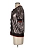 Robert Rodriguez 100% Silk Metallic Black Brown Blouse Size S - photo 5