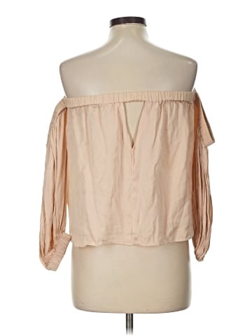 Milly 3/4 Sleeve Silk Top (view 2)