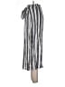 Simplee 100% Viscose Stripes Silver Casual Pants Size L - photo 5