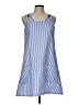 Unbranded 100% Polyester Stripes Blue Casual Dress Size L - photo 1