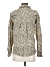Cotélac 100% Cotton Animal Print Ivory Long Sleeve Blouse Size XS (0) - photo 2