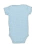 Carter's 100% Cotton Print Blue Short Sleeve Onesie 0-3 MO / 3 MO - photo 2