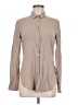 Theory Tan Long Sleeve Blouse Size M - photo 1