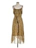 Rebecca Minkoff 100% Polyester Paisley Tan Cocktail Dress Size M - photo 2