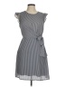 Eclair 100% Polyester Solid Gray Casual Dress Size M - photo 1