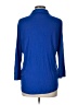 Lands' End Blue 3/4 Sleeve Button-Down Shirt Size L - photo 2