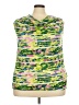 Rafaella Green Sleeveless Blouse Size 2X - photo 1