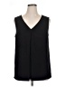 St. John Black Sleeveless Blouse Size XL - photo 1