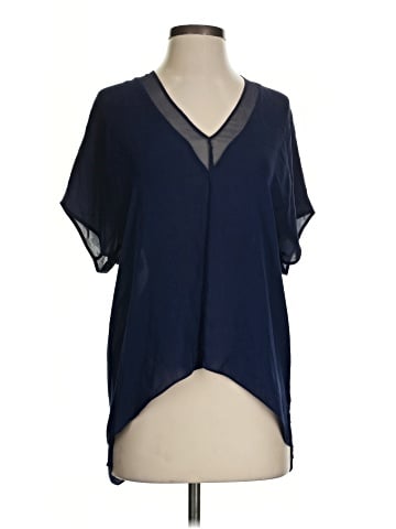 Mason Short Sleeve Silk Top (view 1)