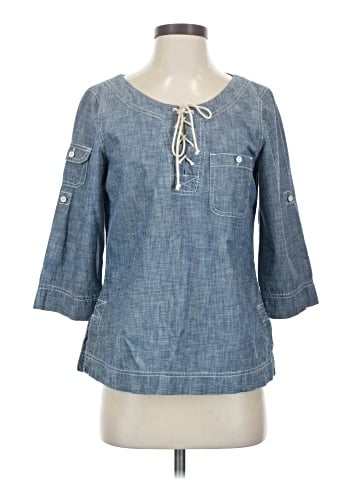 Lauren Jeans Co. 3/4 Sleeve Blouse (view 1)