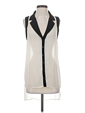 Love 21 Sleeveless Button-Down Shirt (view 1)