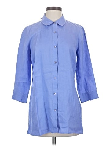 Coldwater Creek 3/4 Sleeve Button-Down Shirt (view 1)
