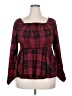 Torrid Red Long Sleeve Blouse Size 2X Plus (2) - photo 1