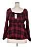 Torrid Red Long Sleeve Blouse Size 2X Plus (2) - photo 2
