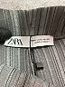 Zara 100% Polyester Stripes Gray Dress Pants Size S - photo 7