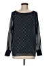 Ann Taylor 100% Polyester Polka Dots Black Long Sleeve Blouse Size M - photo 1
