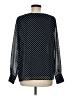 Ann Taylor 100% Polyester Polka Dots Black Long Sleeve Blouse Size M - photo 2