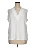 Assorted Brands 100% Polyester White Sleeveless Blouse Size XL - photo 1