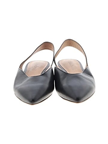 Madewell The Ava Slingback Flat in Leather (view 2)