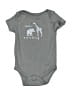 le top baby Graphic Gray Short Sleeve Onesie Size 6-9 mo - photo 1