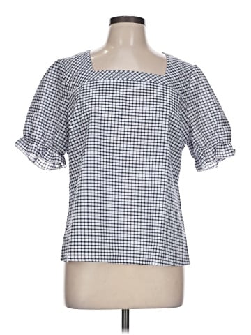 Allegra K Short Sleeve Blouse (view 1)