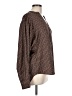 Sanctuary 100% Polyester Print Brown Long Sleeve Blouse Size L - photo 4