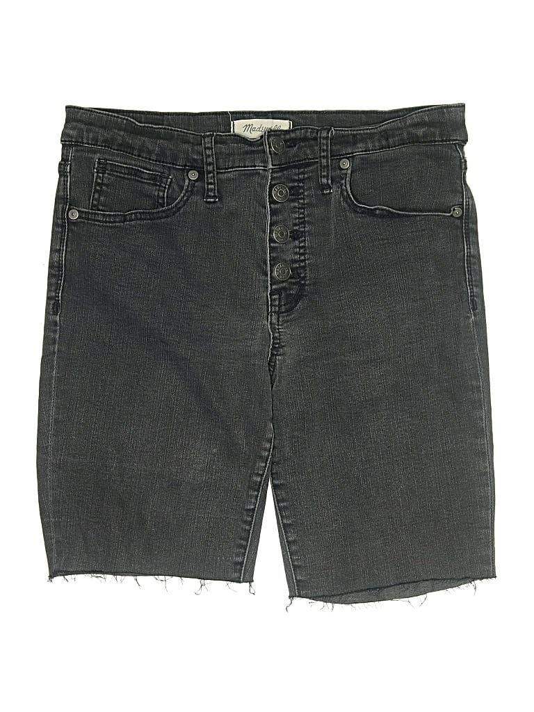 Pre-owned Madewell Denim Shorts In Gray