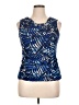 Cable & Gauge Blue Sleeveless Blouse Size XL - photo 1