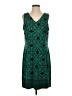Unbranded Graphic Green Casual Dress Size XS (estimated) - photo 1