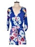 Yumi Kim 100% Viscose Floral Blue Romper Size 6 - photo 1