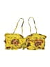 Alexis 100% Rayon Print Yellow Swimsuit Top Size M - photo 2