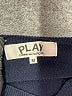 Play Comme Des Garçons 100% Wool Hearts Blue Wool Pullover Sweater Size M - photo 12