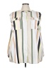 Evri 100% Polyester Stripes Green Sleeveless Blouse Size 3X - photo 1