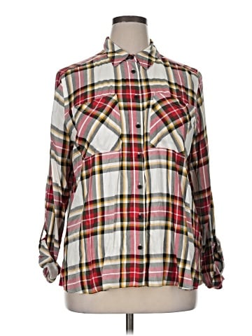 Cato Long Sleeve Button-Down Shirt (view 1)
