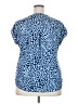 Como Vintage Animal Print Blue Short Sleeve T-Shirt Size XXL - photo 2