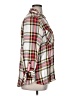 Cato 100% Rayon Plaid Ivory Long Sleeve Button-Down Shirt Size XL - photo 4