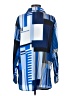 Karl Lagerfeld Paris 100% Polyester Color Block Blue Long Sleeve Blouse Size S - photo 2