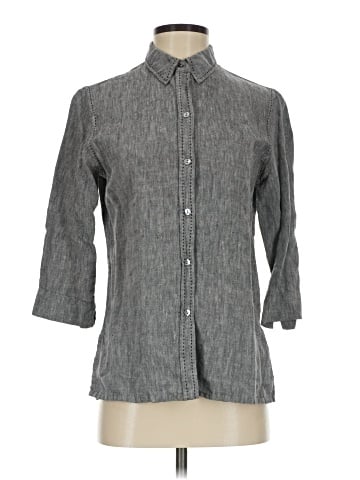 Chico's Design 3/4 Sleeve Button-Down Shirt (view 1)