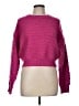 Woven Heart Pink Pullover Sweater Size M - photo 1
