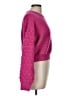 Woven Heart Pink Pullover Sweater Size M - photo 4