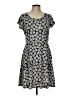 MICHAEL Michael Kors Paisley Gray Casual Dress Size L - photo 1