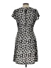 MICHAEL Michael Kors Paisley Gray Casual Dress Size L - photo 2