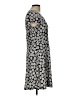 MICHAEL Michael Kors Paisley Gray Casual Dress Size L - photo 4