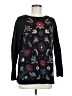 J.Jill 100% Cotton Floral Black Pullover Sweater Size M - photo 1
