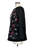 J.Jill 100% Cotton Floral Black Pullover Sweater Size M - photo 5