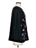 J.Jill 100% Cotton Floral Black Pullover Sweater Size M - photo 4